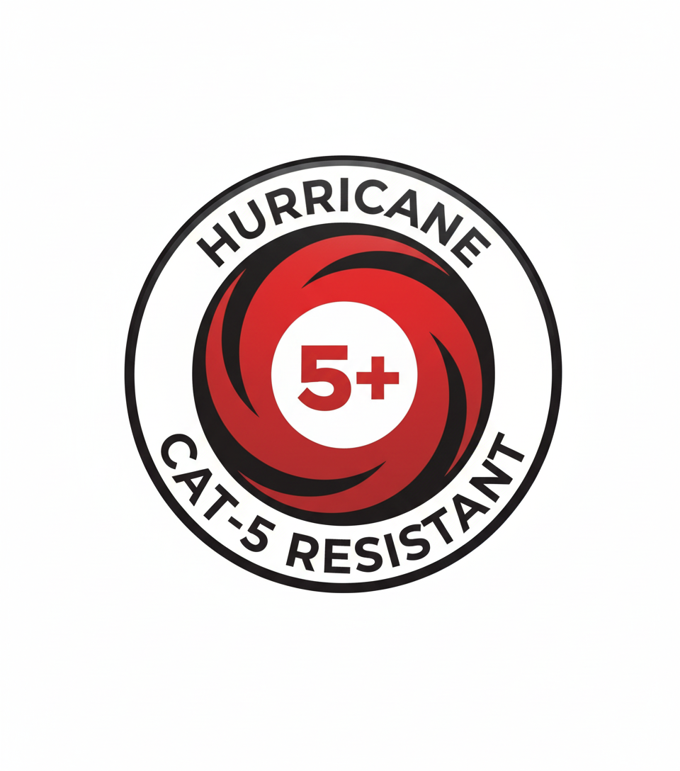 Hurricane Category 5 Resistant medallion